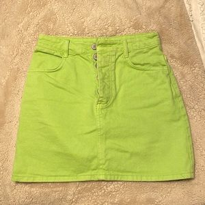 Lime Green Skirt